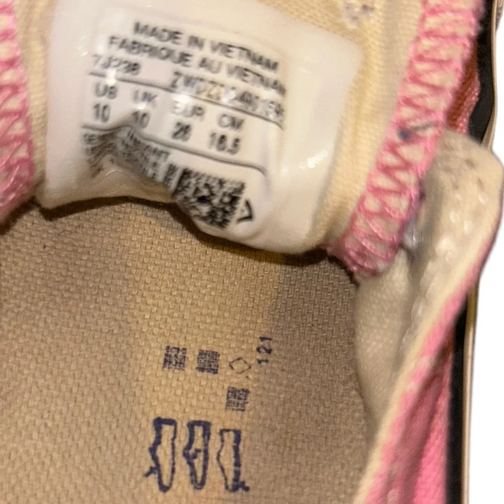 Girls converse all stars pink lo top sneakers size 10 kids child